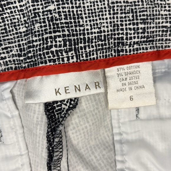 Kenar black and white design dress pants size 6 - Picture 3 of 5